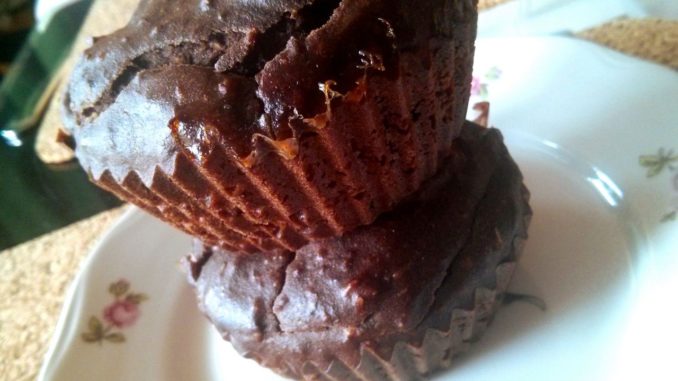 luxusní čokoládové muffiny