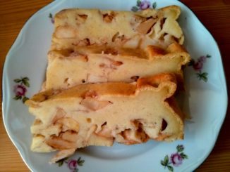 francouzská jablečná bublanina (clafoutis)