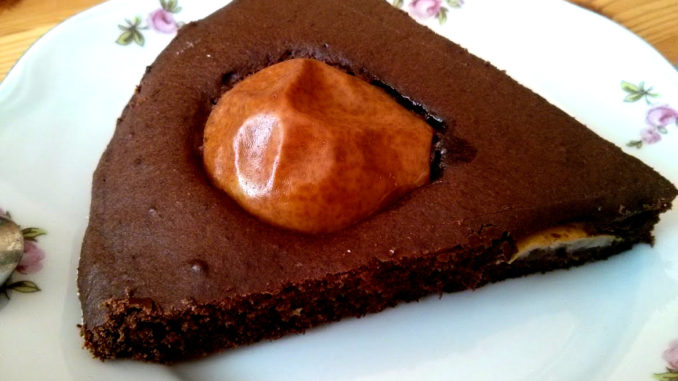 hruškový koláč s čokoládou